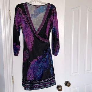 Hale Bob faux-wrap dress